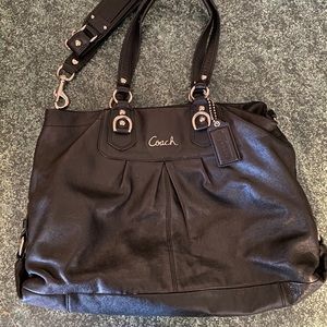 Black Leather Coach Purse